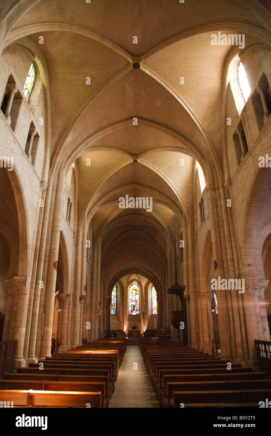 Interior of Saint Pierre de Montmartre Church in Paris, France Stock Photo