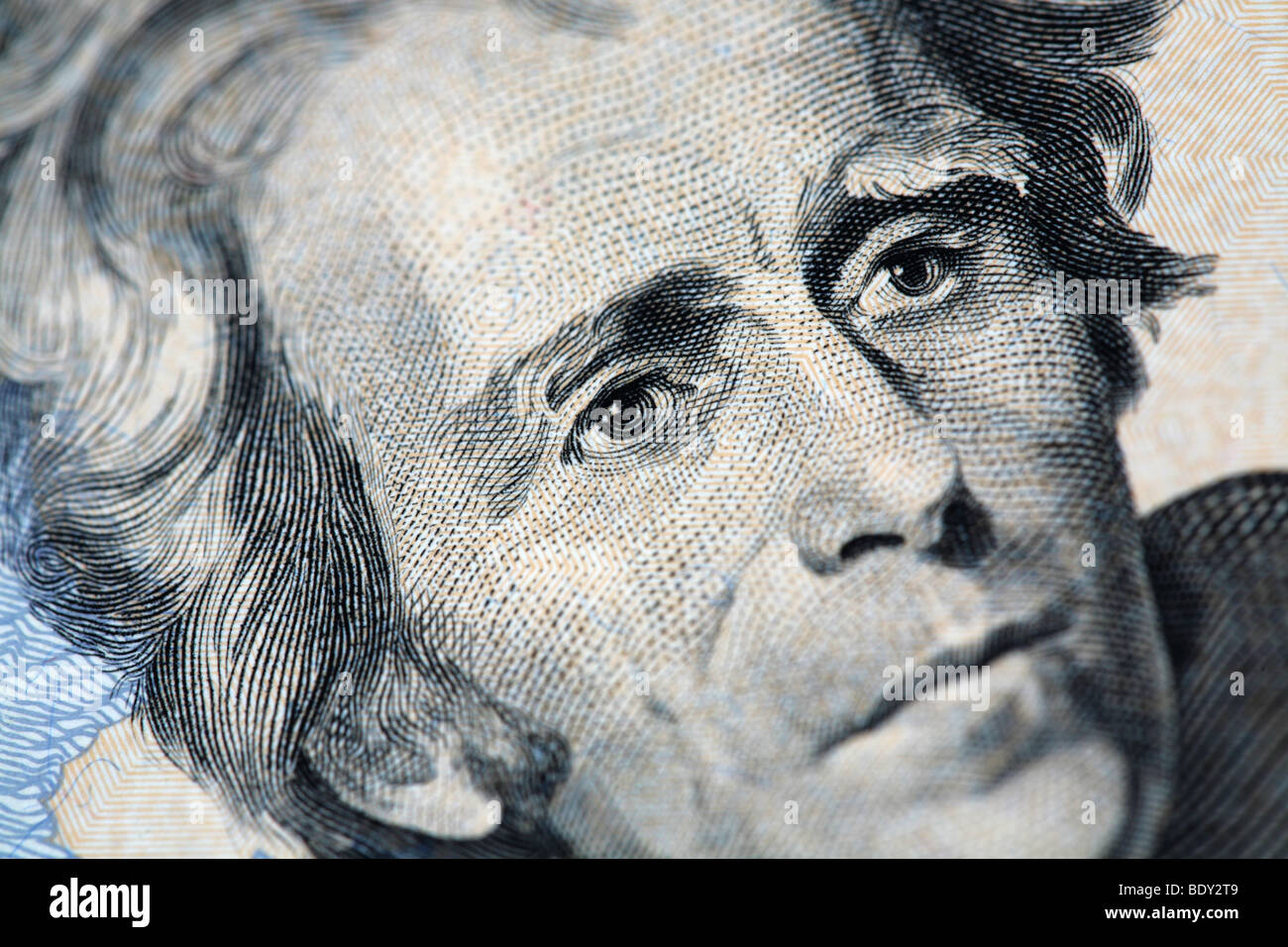Andrew Jackson Portrait from the Twenty Dollar bill Stock Photo Alamy