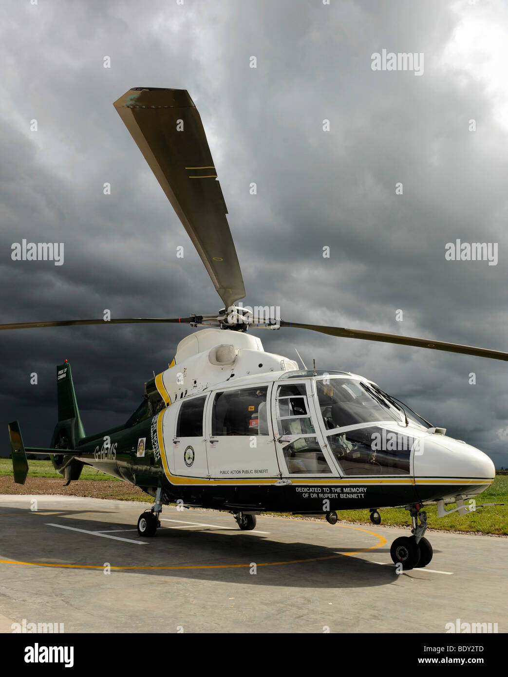 Great North Air Ambulance GNAA. The Pride of Cumbria. Stock Photo