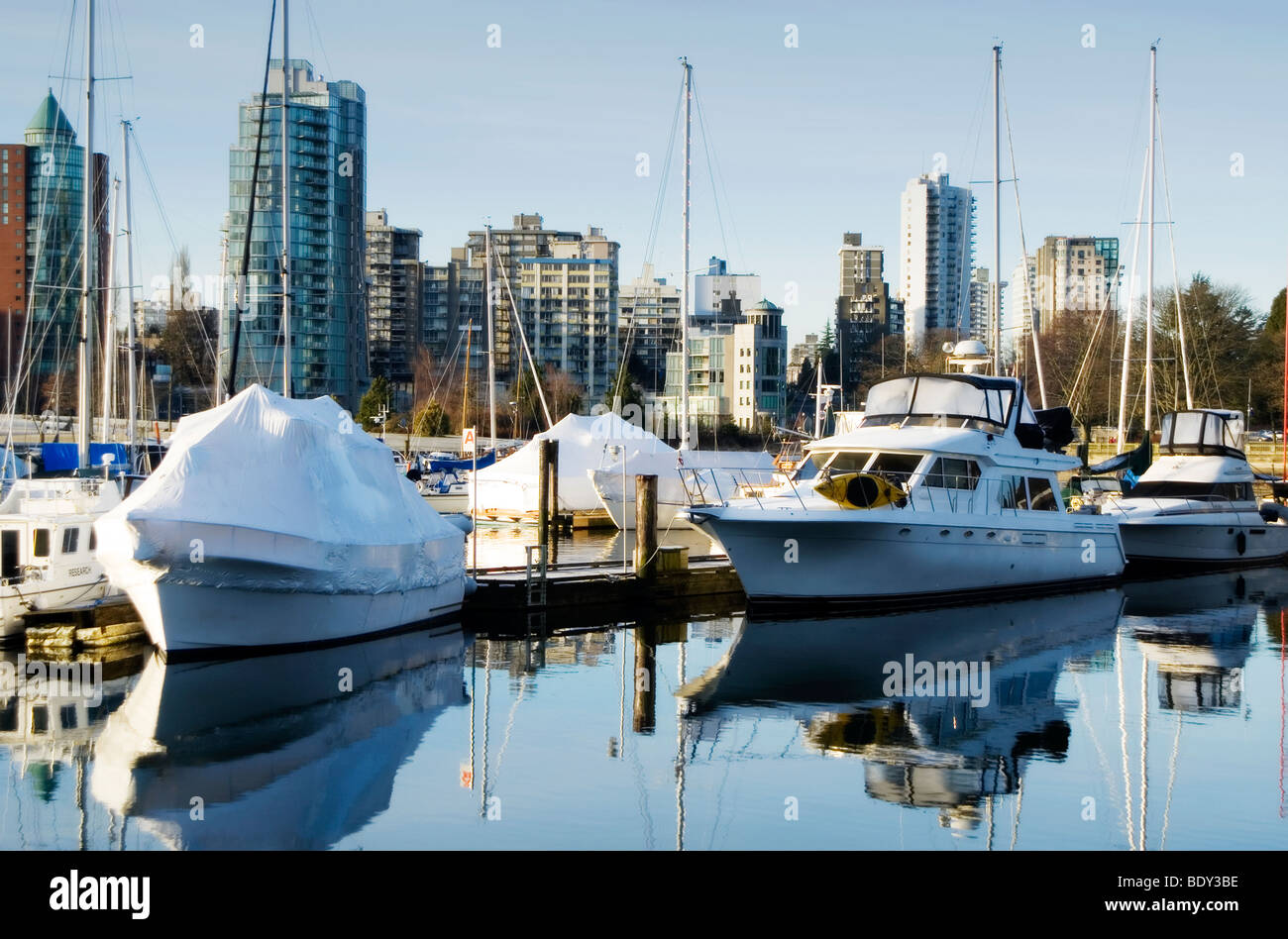 Coal Harbor Marina, Vancouver, British Columbia, Canada Stock Photo Alamy