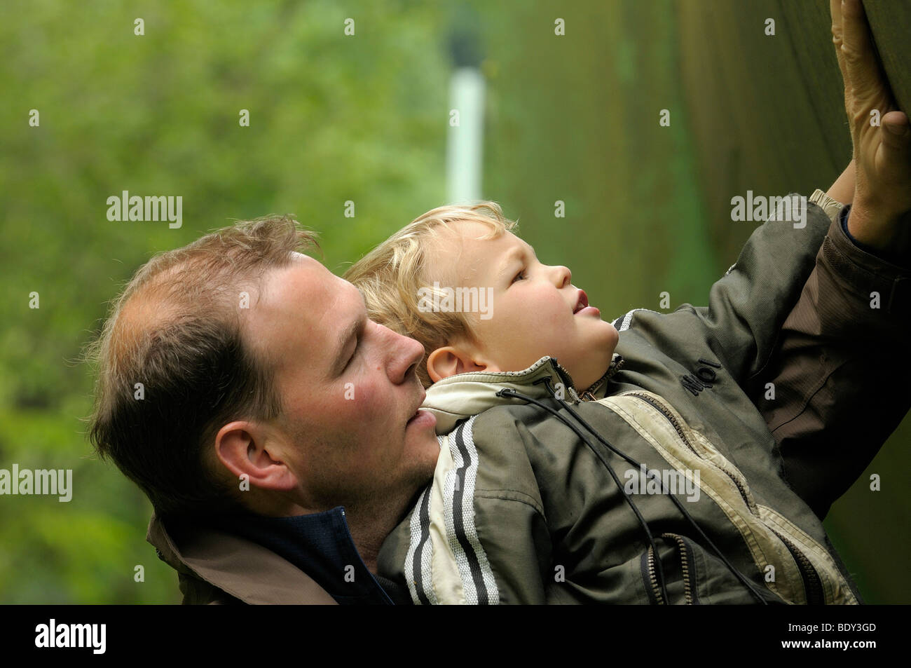 Father and son, 3 Stock Photo