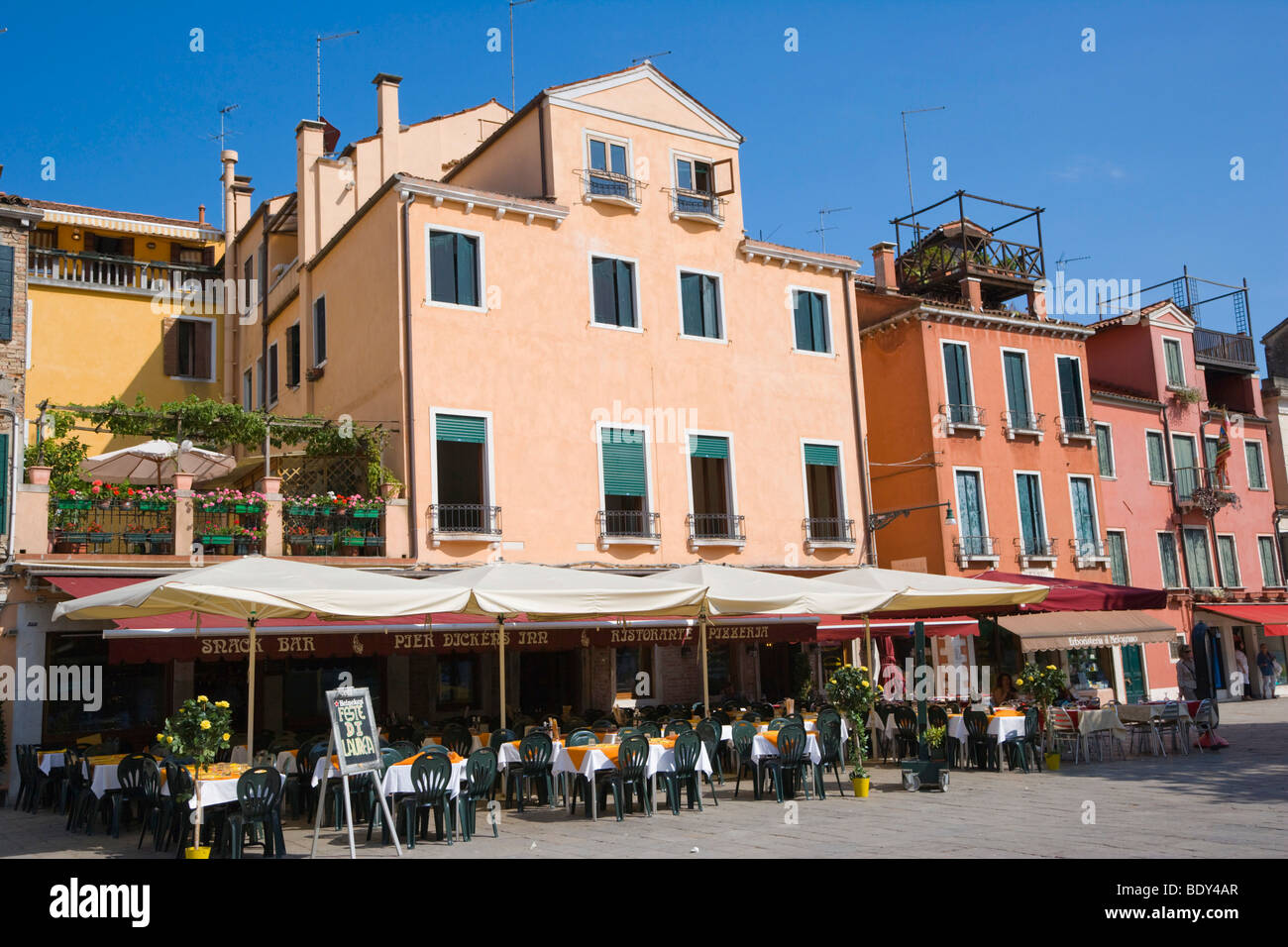 Campo Santa Margherita, Dorsoduro, Venice, Italy, Europe Stock Photo