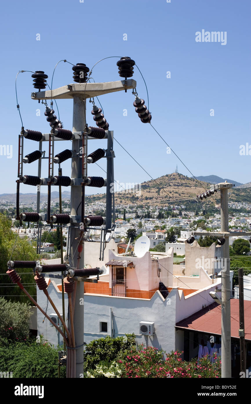 Power supplies distribution, Bodrum, Turkey, Asia Minor, Eurasia Stock Photo Alamy