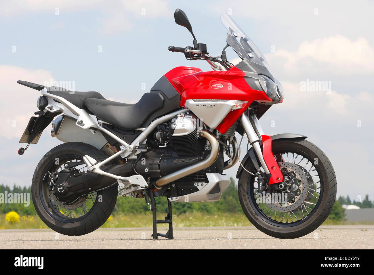 Moto Guzzi Stelvio 1200 motorcycle Stock Photo - Alamy