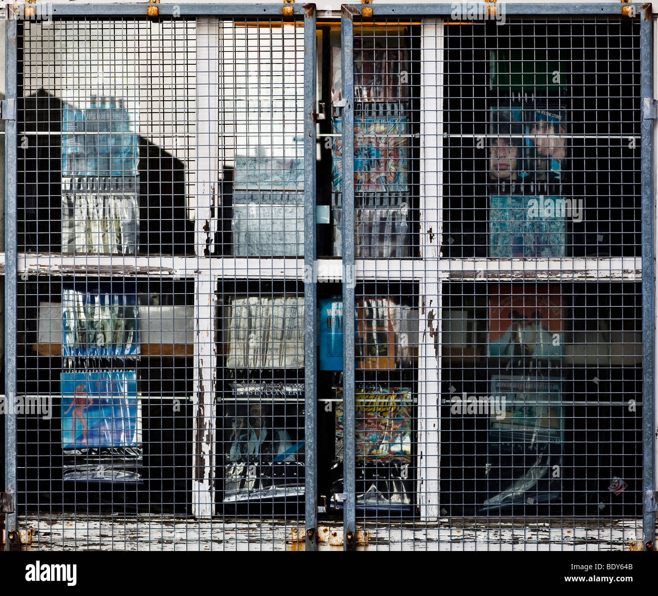 Shuttered record shop window, Brighton Stock Photo - Alamy