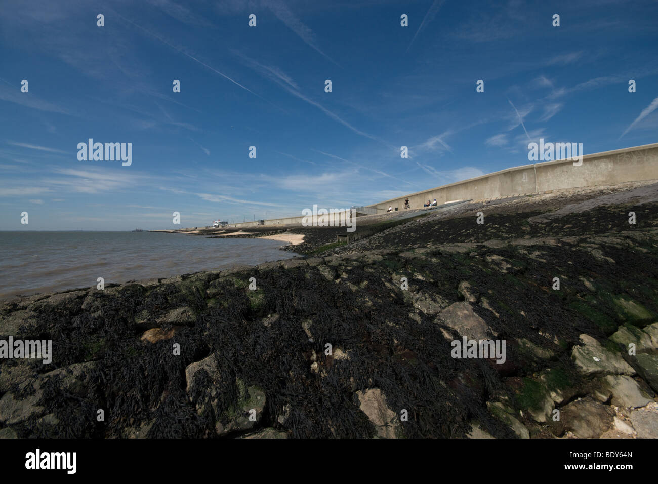 Canvey Island seafront Stock Photo