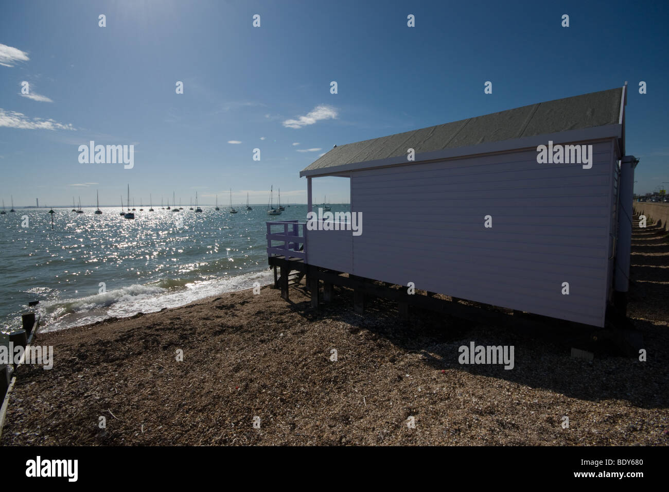 Beach Huts at Shoeburyness, Essex Stock Photo Alamy