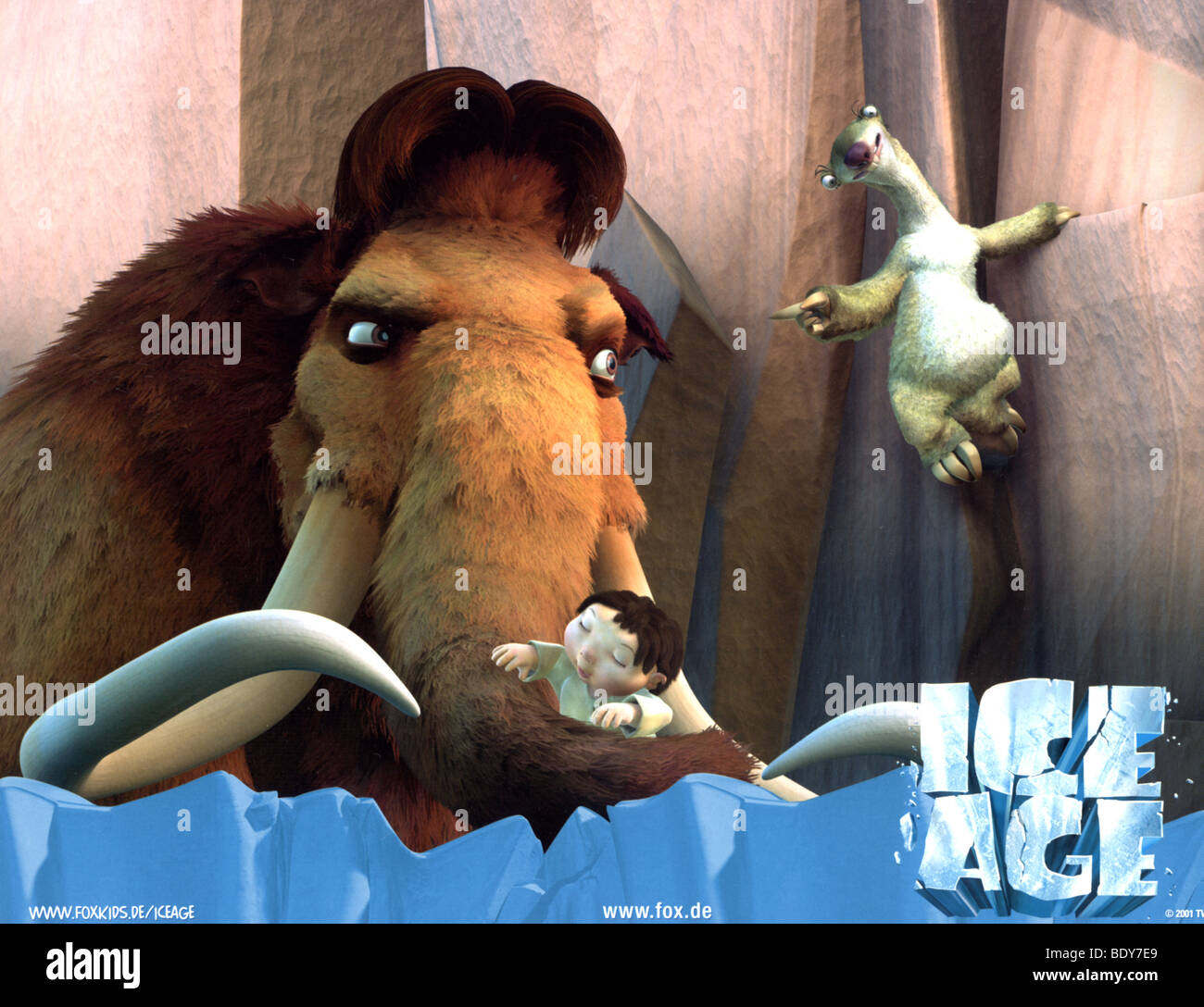 ICE AGE  2002 TCF animated film Stock Photo