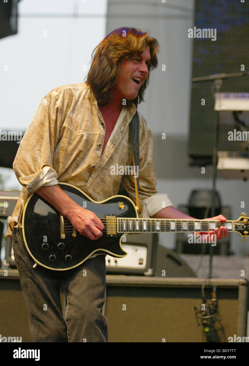 FOREIGNER US rock group with Mick Jones Stock Photo Alamy