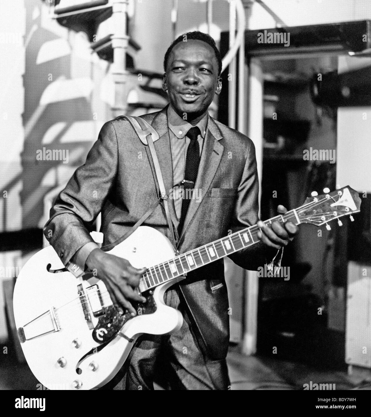 JOHN LEE HOOKER - US Blues musician on UK TV's Ready, Steady, Go in June  1964 Stock Photo - Alamy