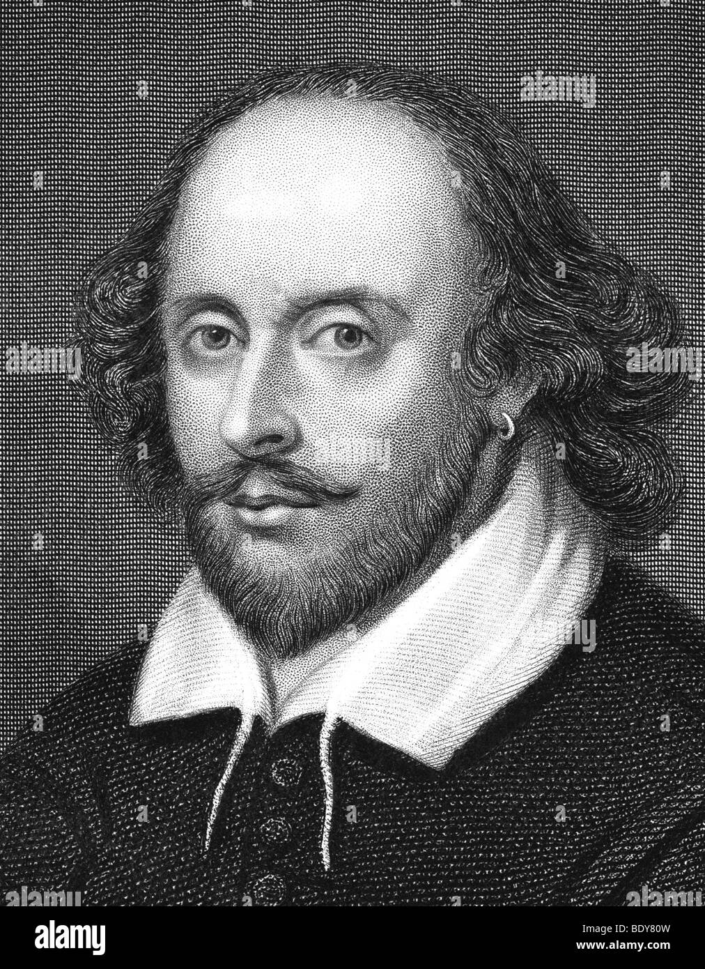 WILLIAM SHAKESPEARE  - English playwright Stock Photo