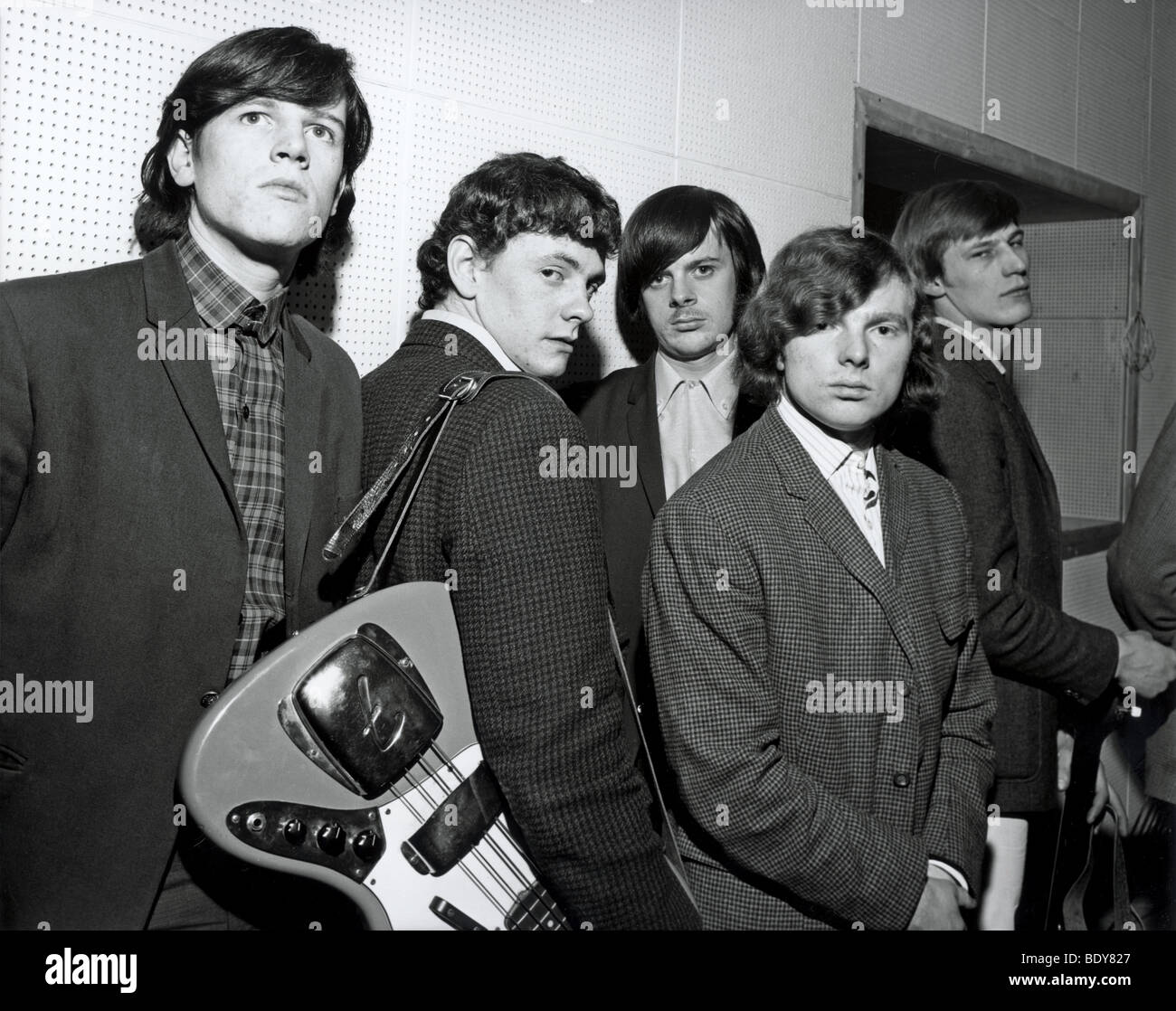 THEM - UK pop group in February 1965 with Van Morrison second from ...