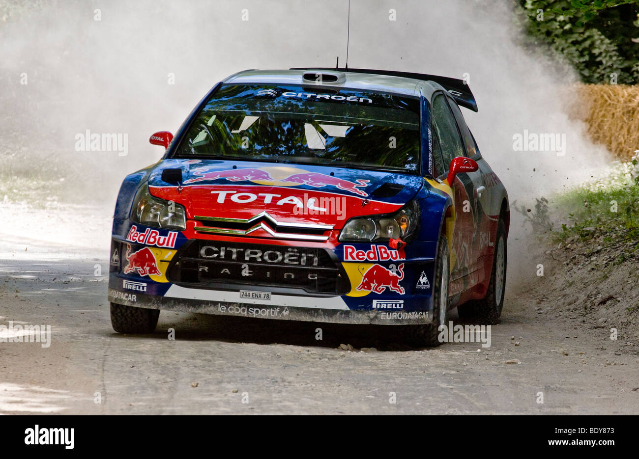2009 Citroen C4 WRC on the rally stage at Goodwood Festival of