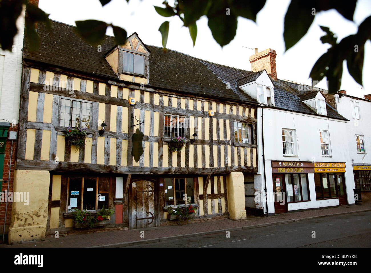 Quaint shops, Ross on Wye Stock Photo Alamy
