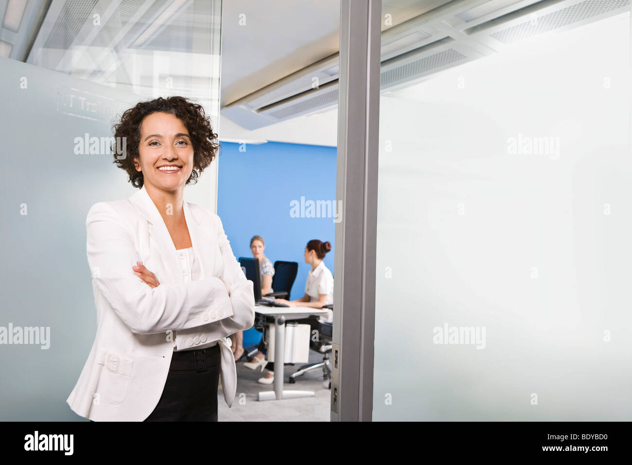 A portrait of an IT teacher Stock Photo
