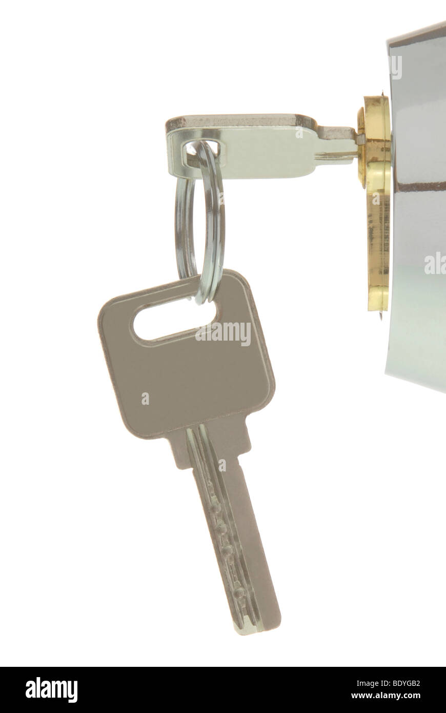 Lock with keys, symbolic image for Security Stock Photo