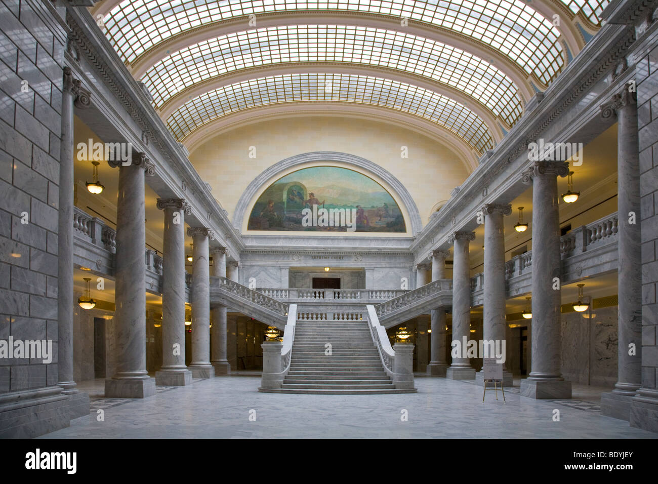 Interior of the Utah State capital building in Salt Lake City, Utah, United States Stock Photo