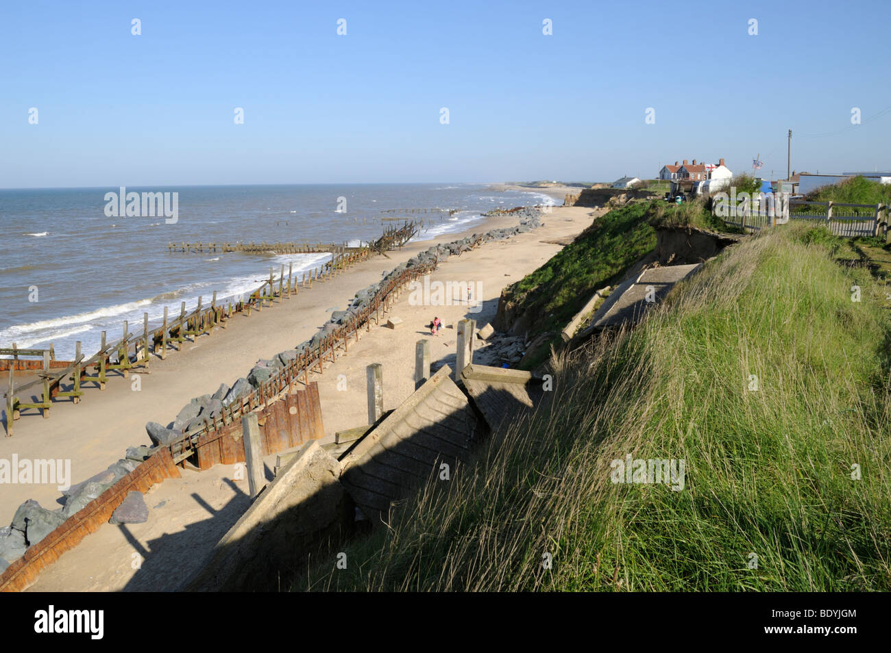 Happisburgh erosion sea hi-res stock photography and images - Alamy