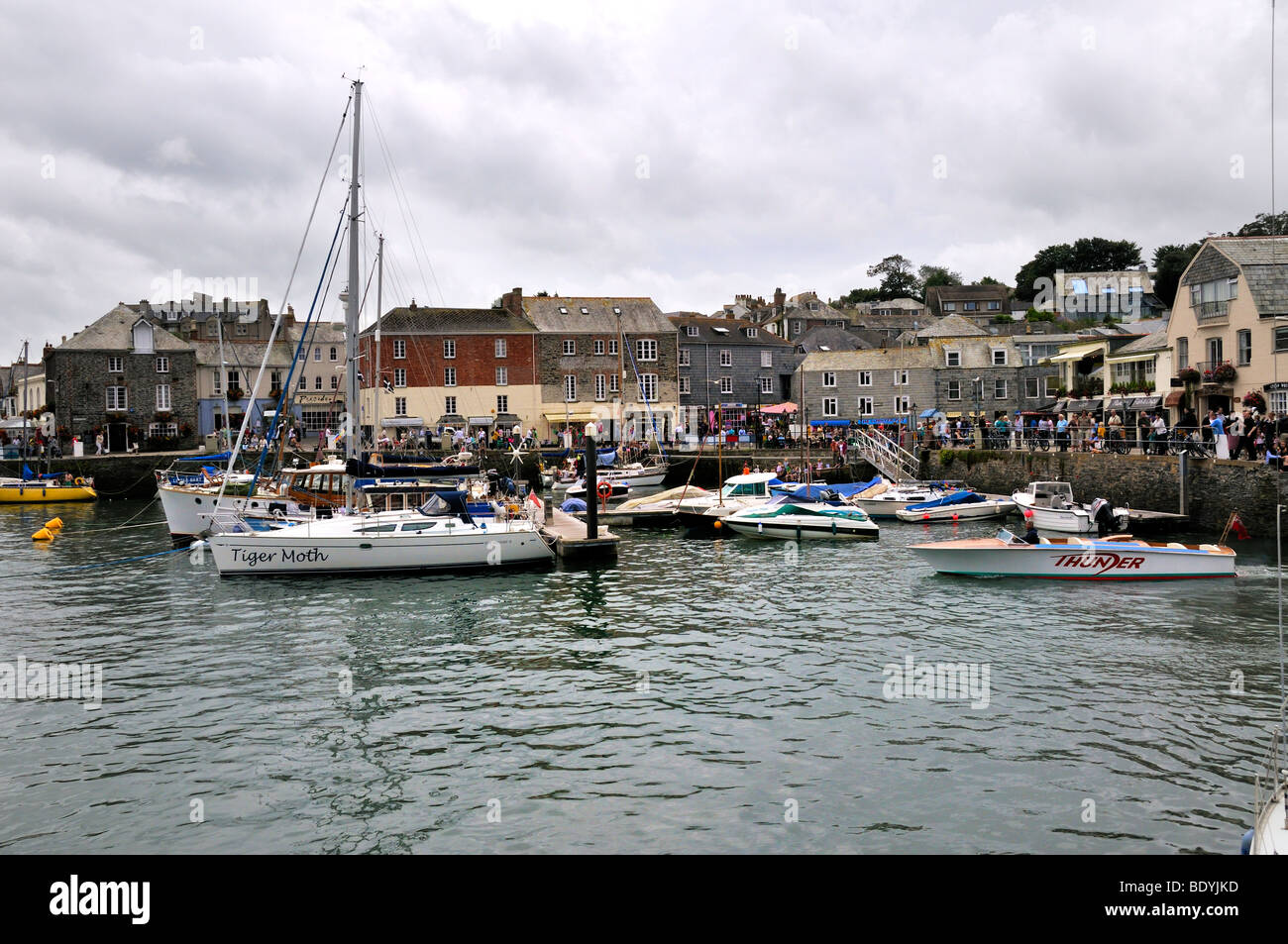 South Quay, Harbour, Padstow, Cornwall, England including The Old