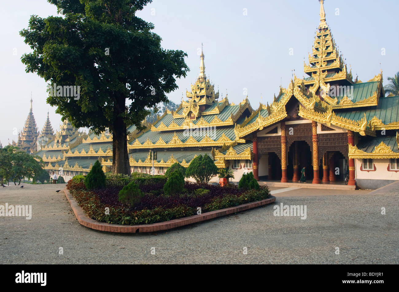 Shwedagon Pagoda, Buddhist temple, Rangoon, Yangon, Burma, Burma, Myanmar, Asia Stock Photo