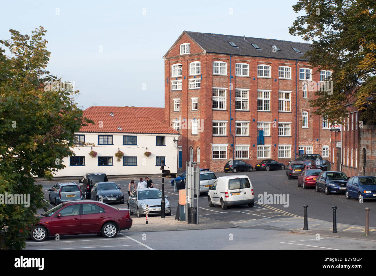 Dobsons Quay and car park on the Wharf at Newark, Nottinghamshire