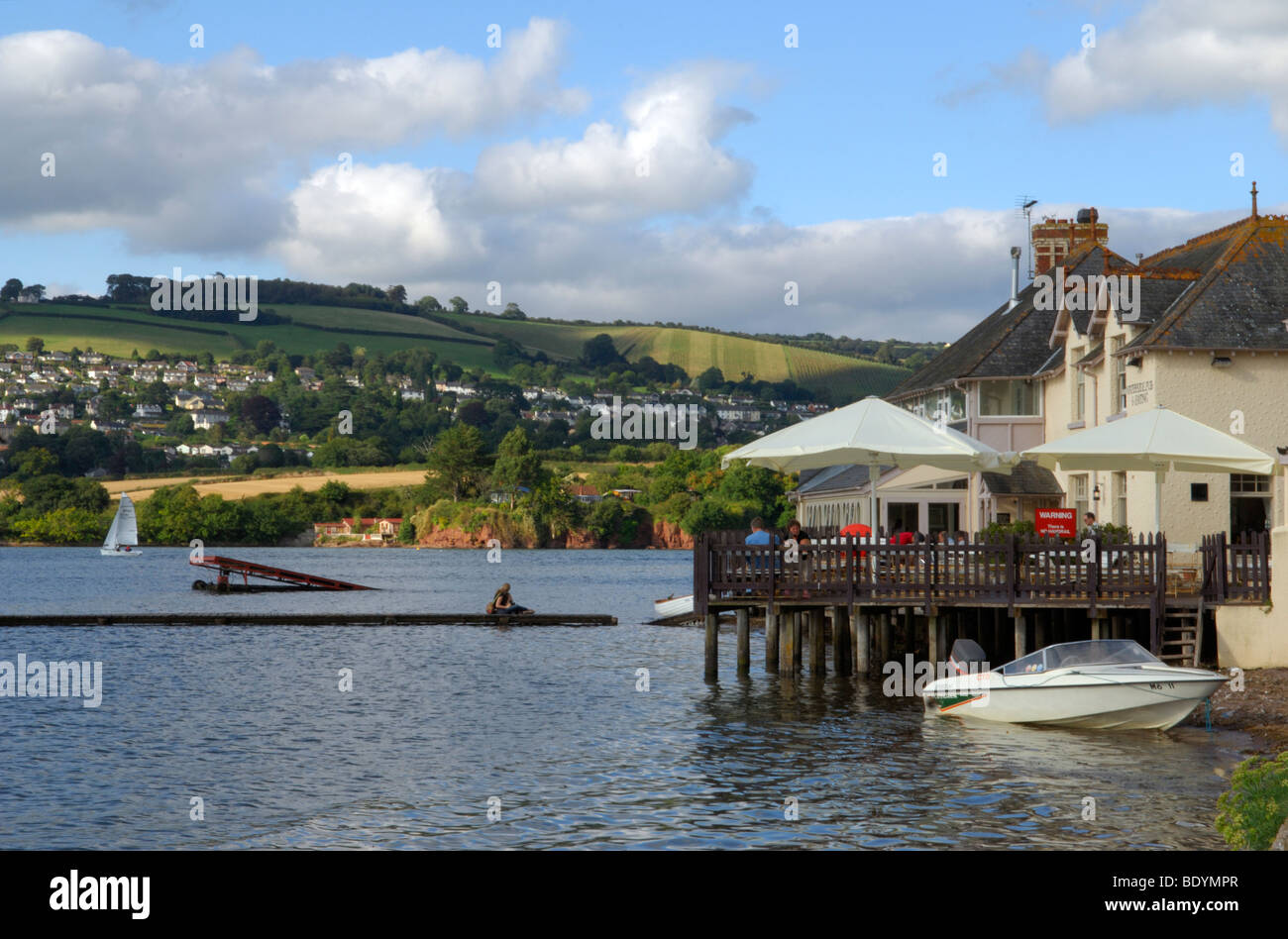 The Coombe Cellars on the River Teign near Newton Abbot in Devon, England Stock Photo