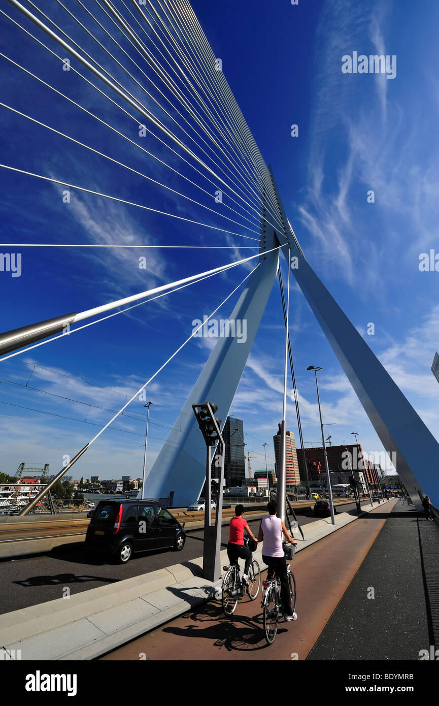 Erasmus bridge in Rotterdam the Netherlands, Europe Stock Photo