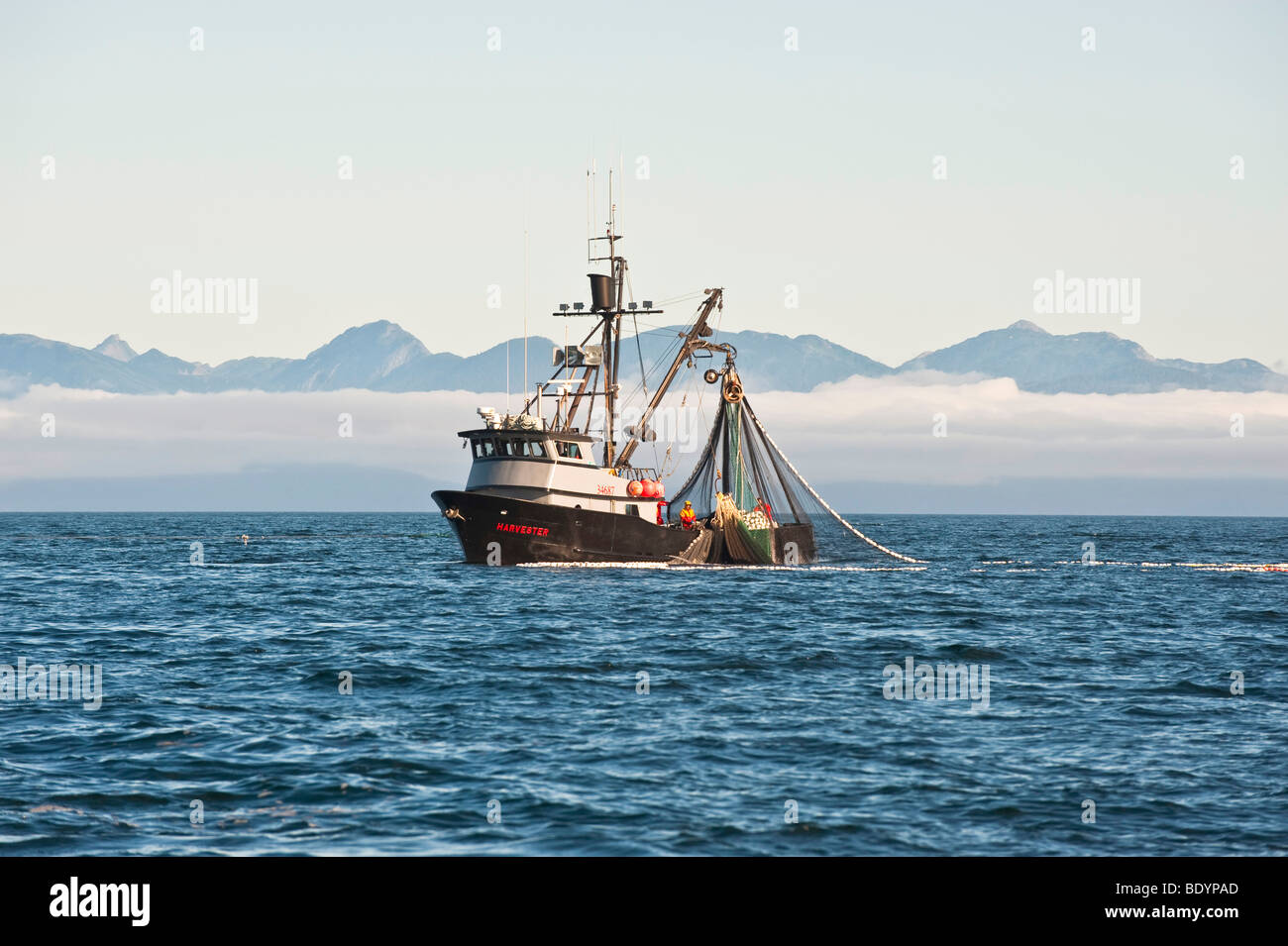 Commercial fishing net boat hi-res stock photography and images