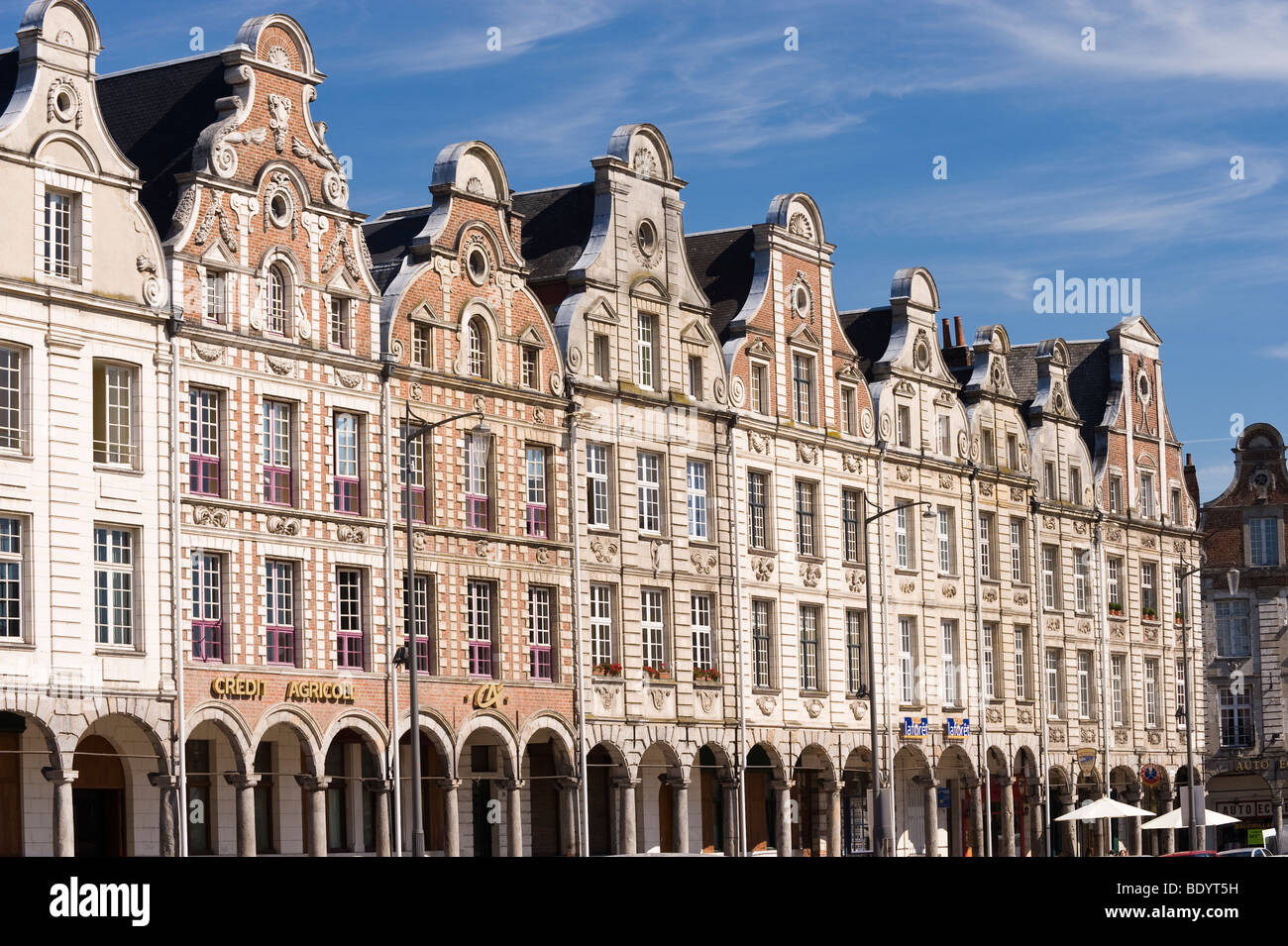 Mansions, Grand Place, Arras, Nord Pas-de-Calais, Normandie, France ...