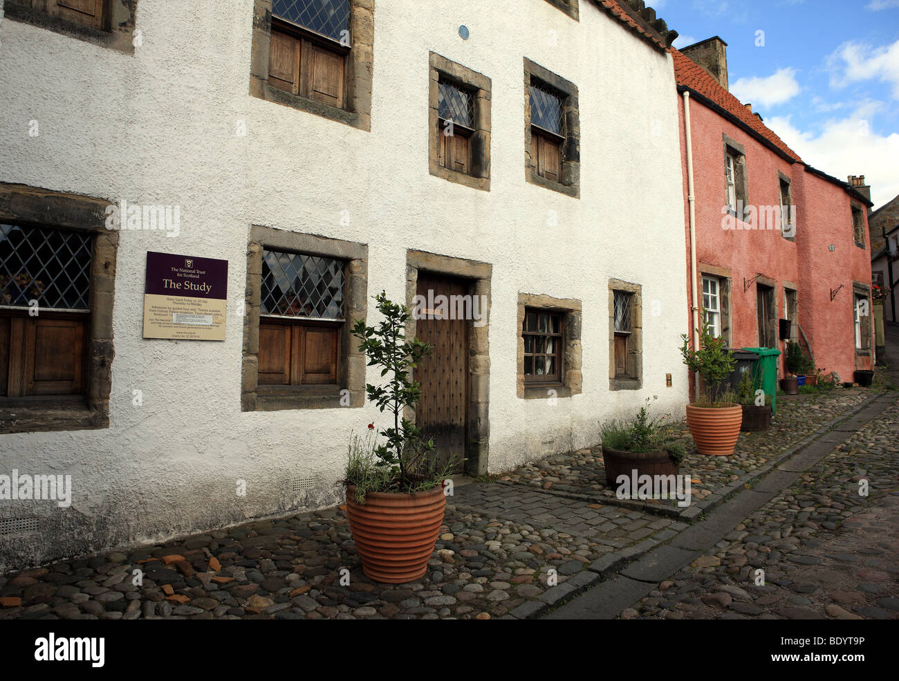 The Study, a National Trust run property in Culross Fife Scotland Stock Photo