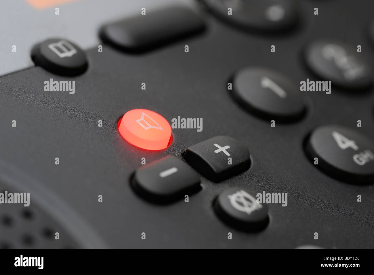 Speaker phone button Stock Photo Alamy