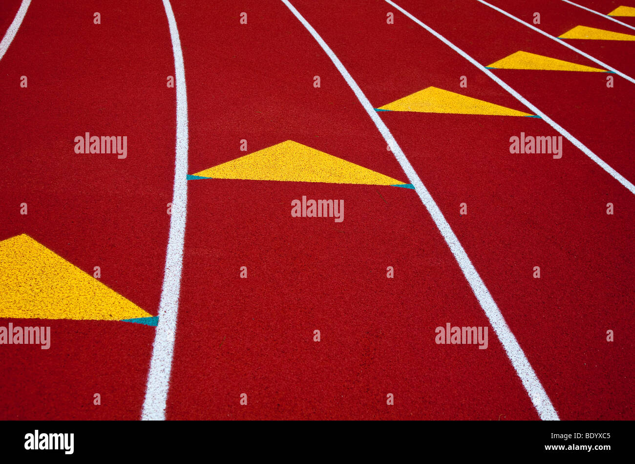 Lane markers on a running track hires stock photography and images Alamy