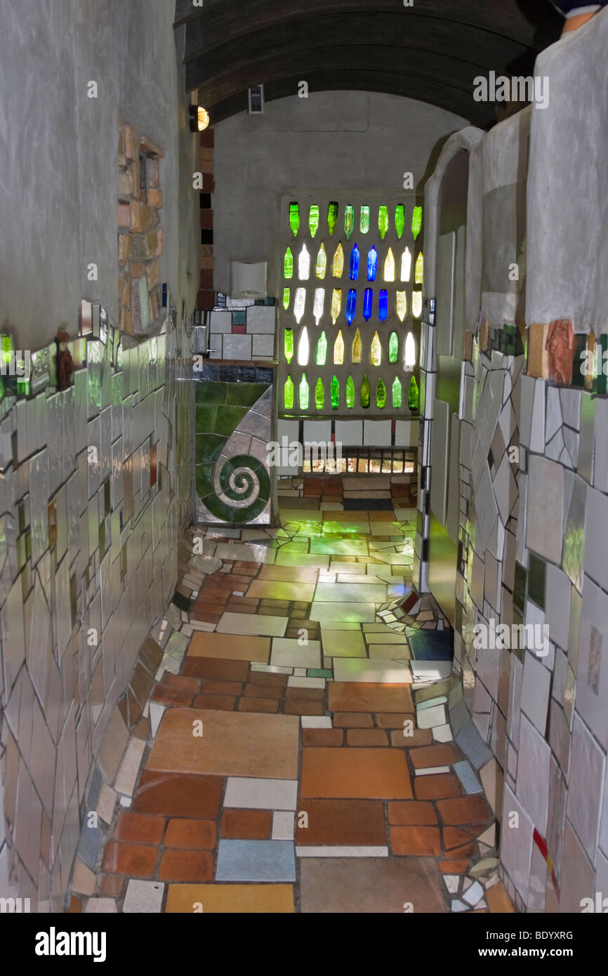 Hundertwasser toilets, Kawakawa, New Zealand Stock Photo Alamy