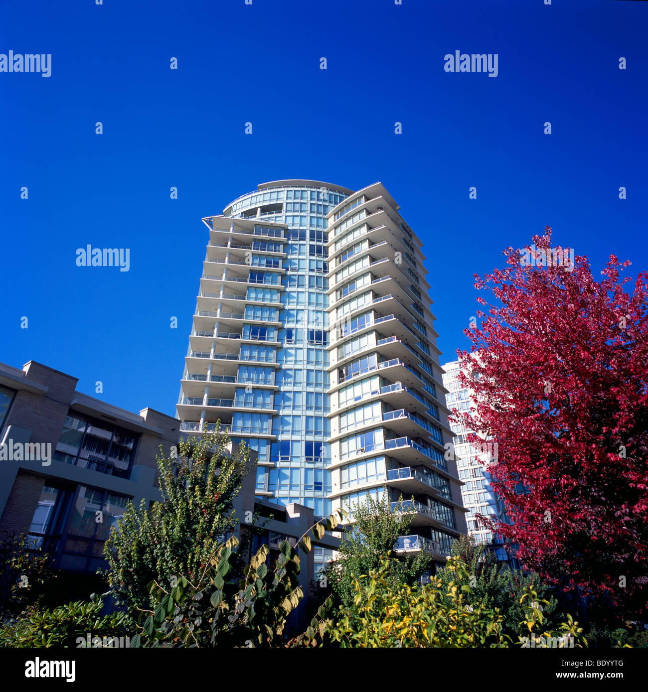 High rise towers buildings condominium residential hi-res stock ...
