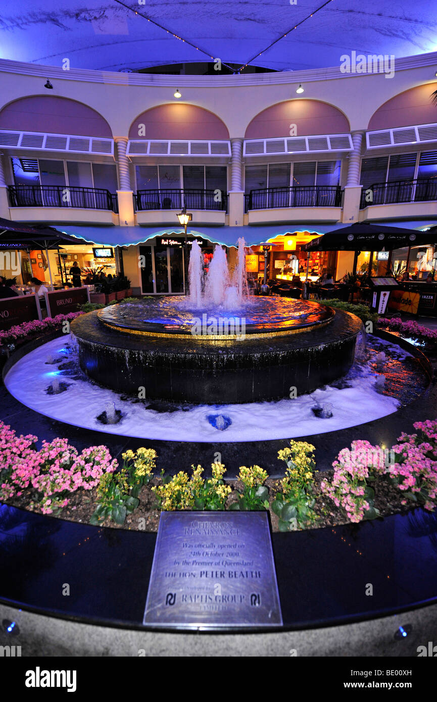 Chevron Renaissance Shopping Arcade, night shot, Surfers Paradise, Gold ...
