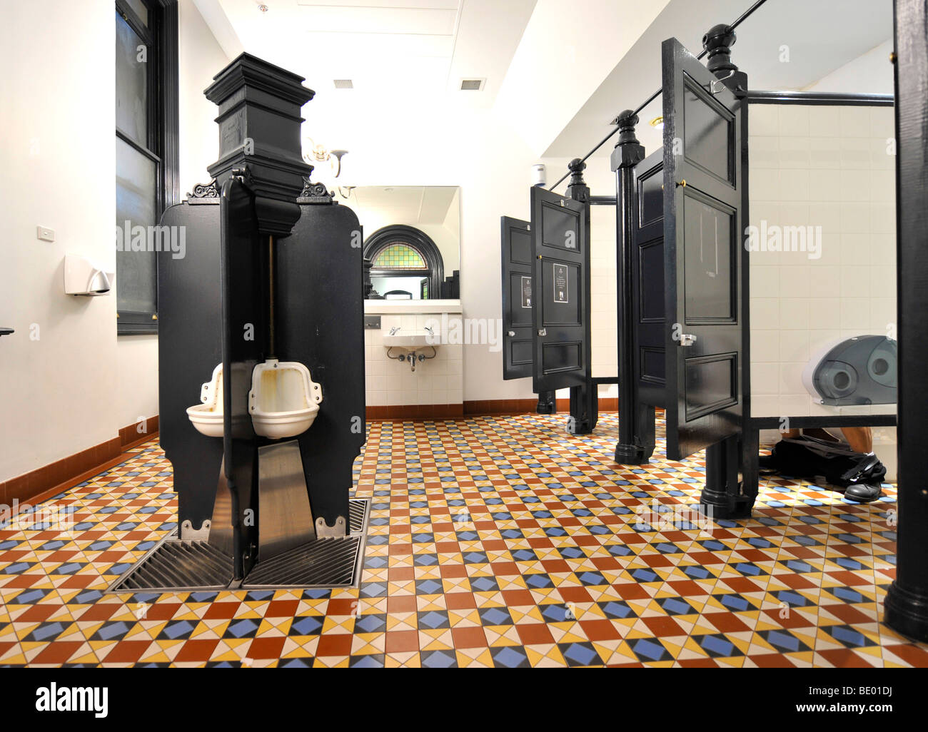 Men's toilets, interior, QVB, Queen Victoria Building, shopping centre