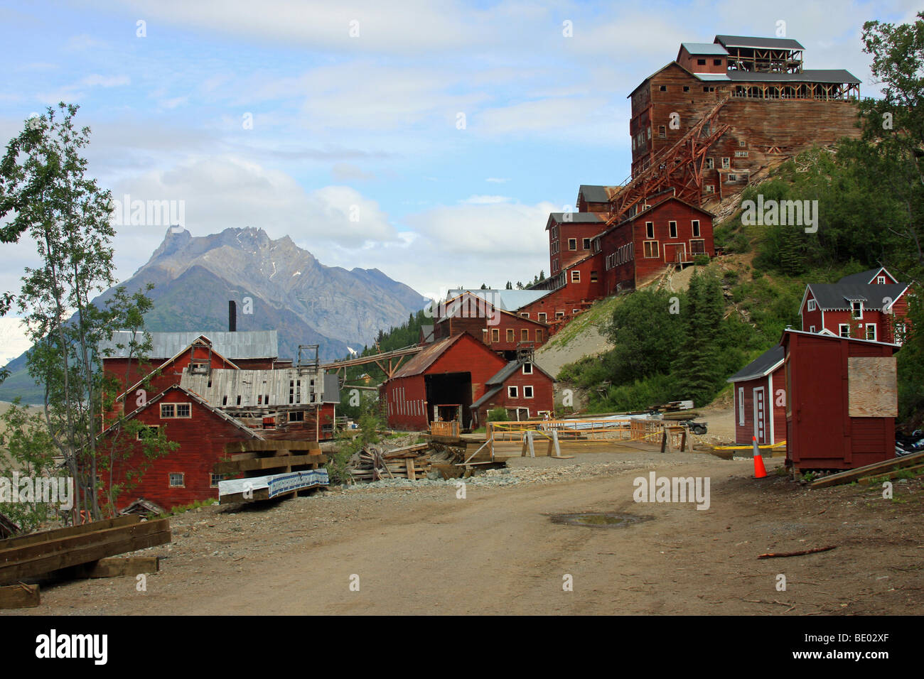 Historic Kennecott Kennicott Copper Mine, Alaska Stock Photo