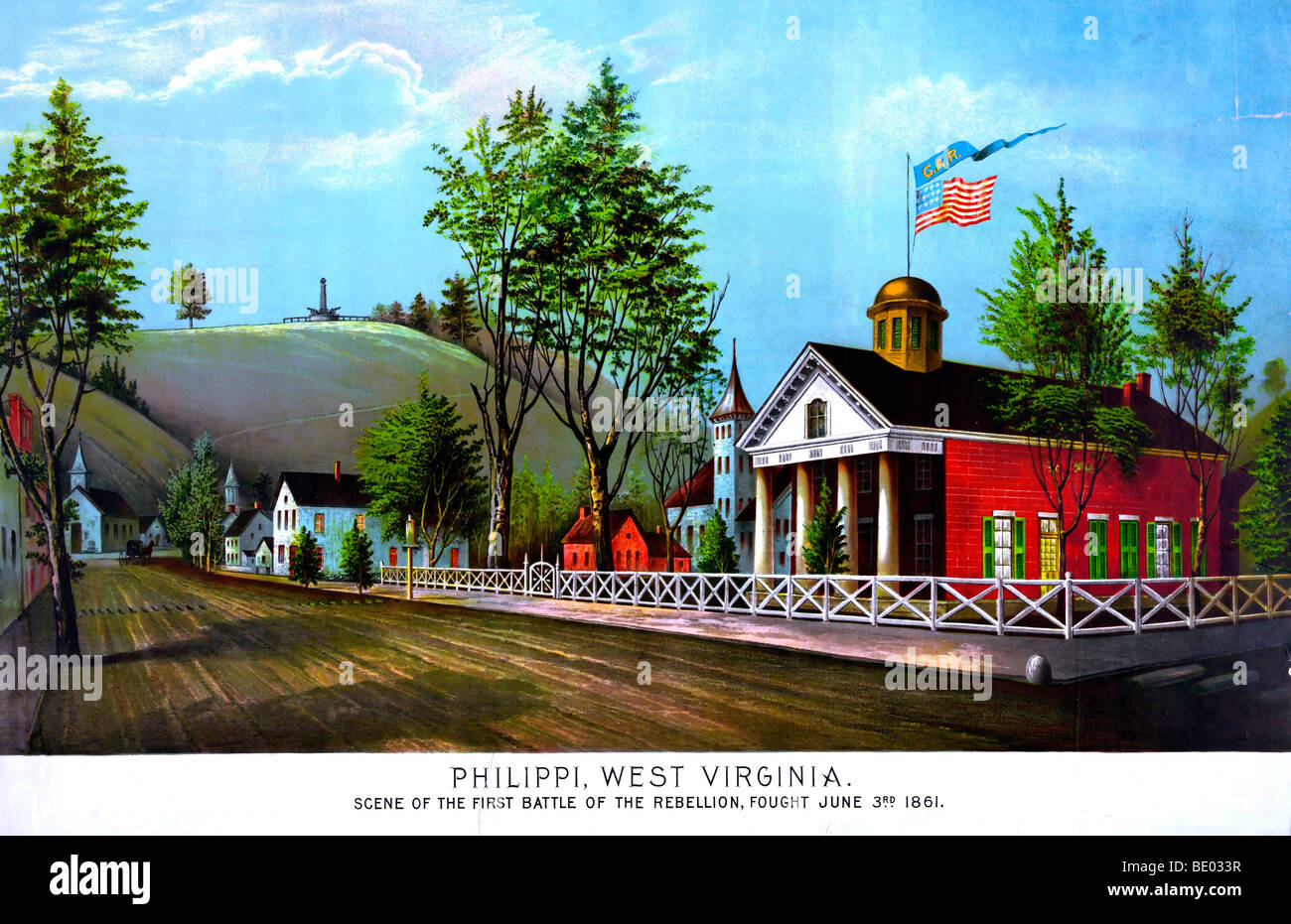 Philippi, West Virginia, scene of the first battle of the rebellion