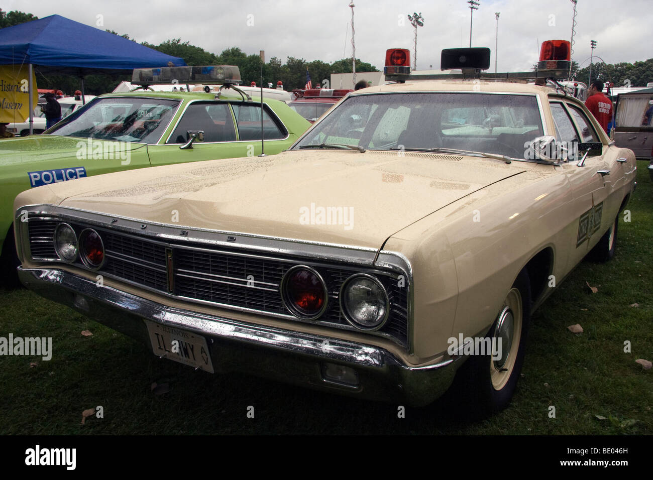 1970 Ford Galaxie.The 2009 Chicagoland Emergency Vehicle Show.  Antique Police vehicle 1970-1984 . Stock Photo