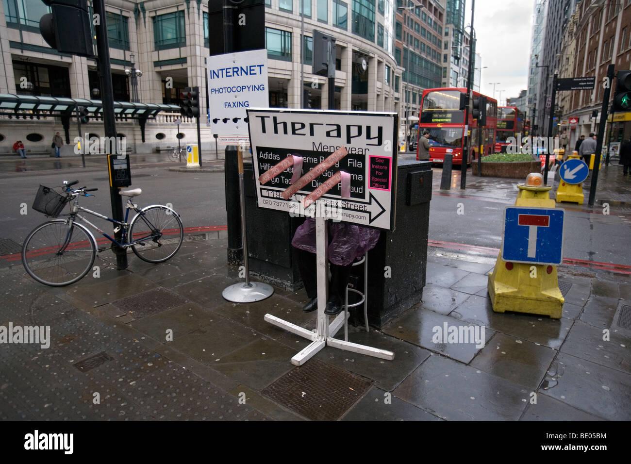 streetscene in the city of london Stock Photo
