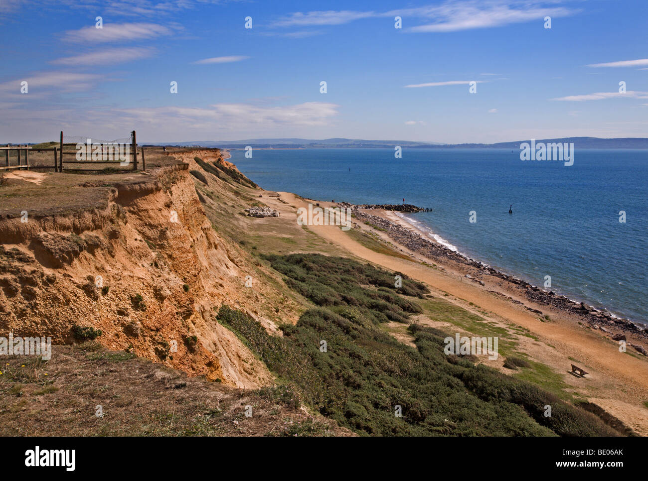 Coastline at Barton on Sea, Hampshire, England Stock Photo Alamy