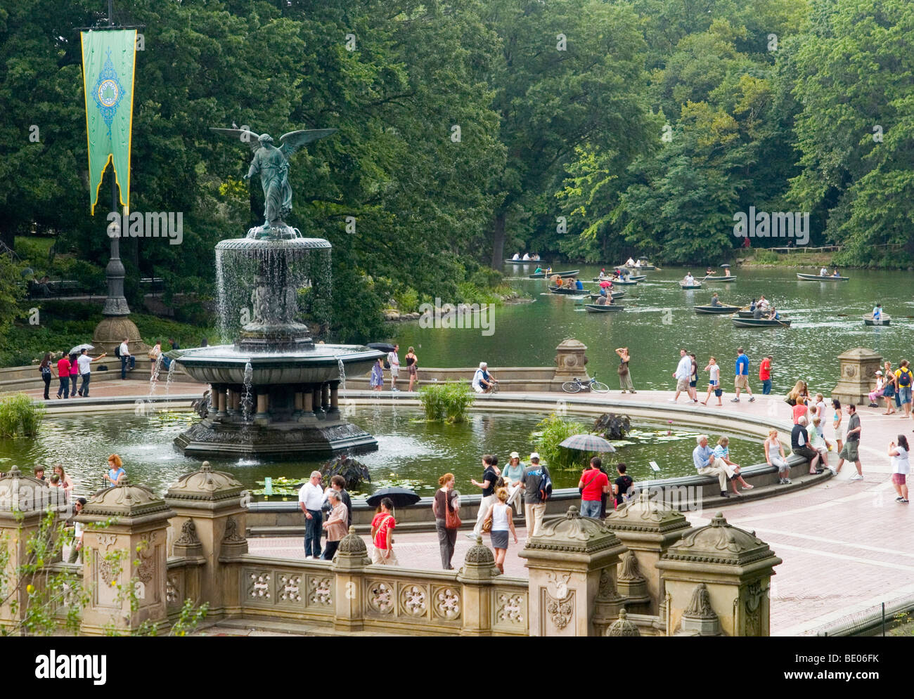 Central Park, Bethesda Fountain  Attractions in Central Park, New