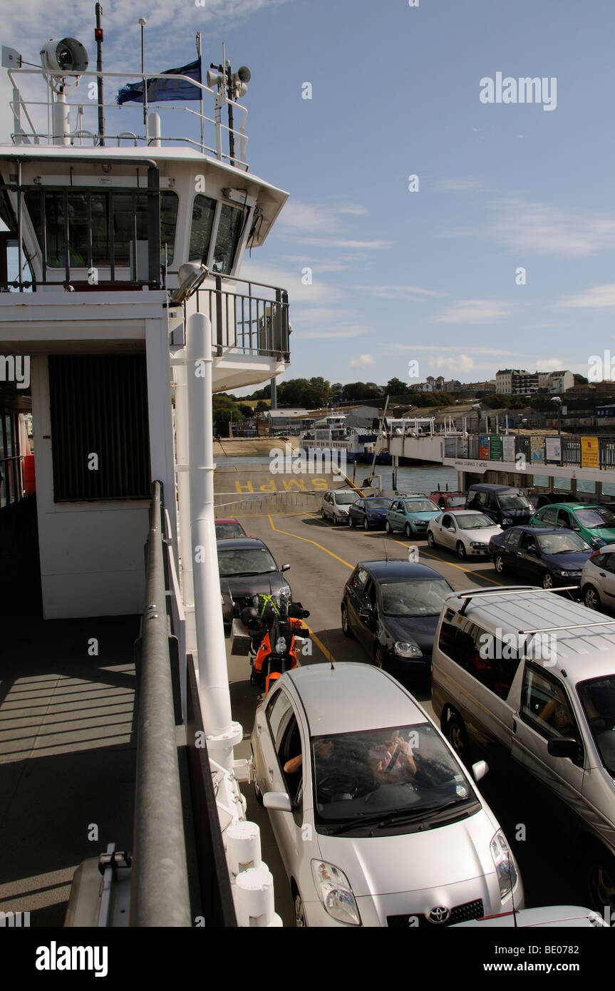 Torpoint ferry crossing the Tamar River between Devonport Plymouth in ...