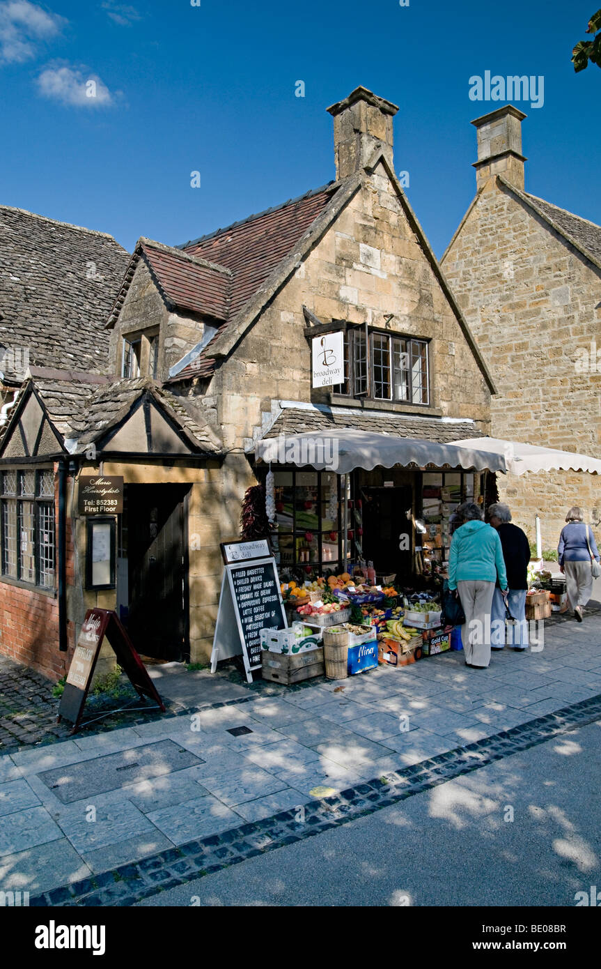 Food shop broadway village cotswolds hires stock photography and