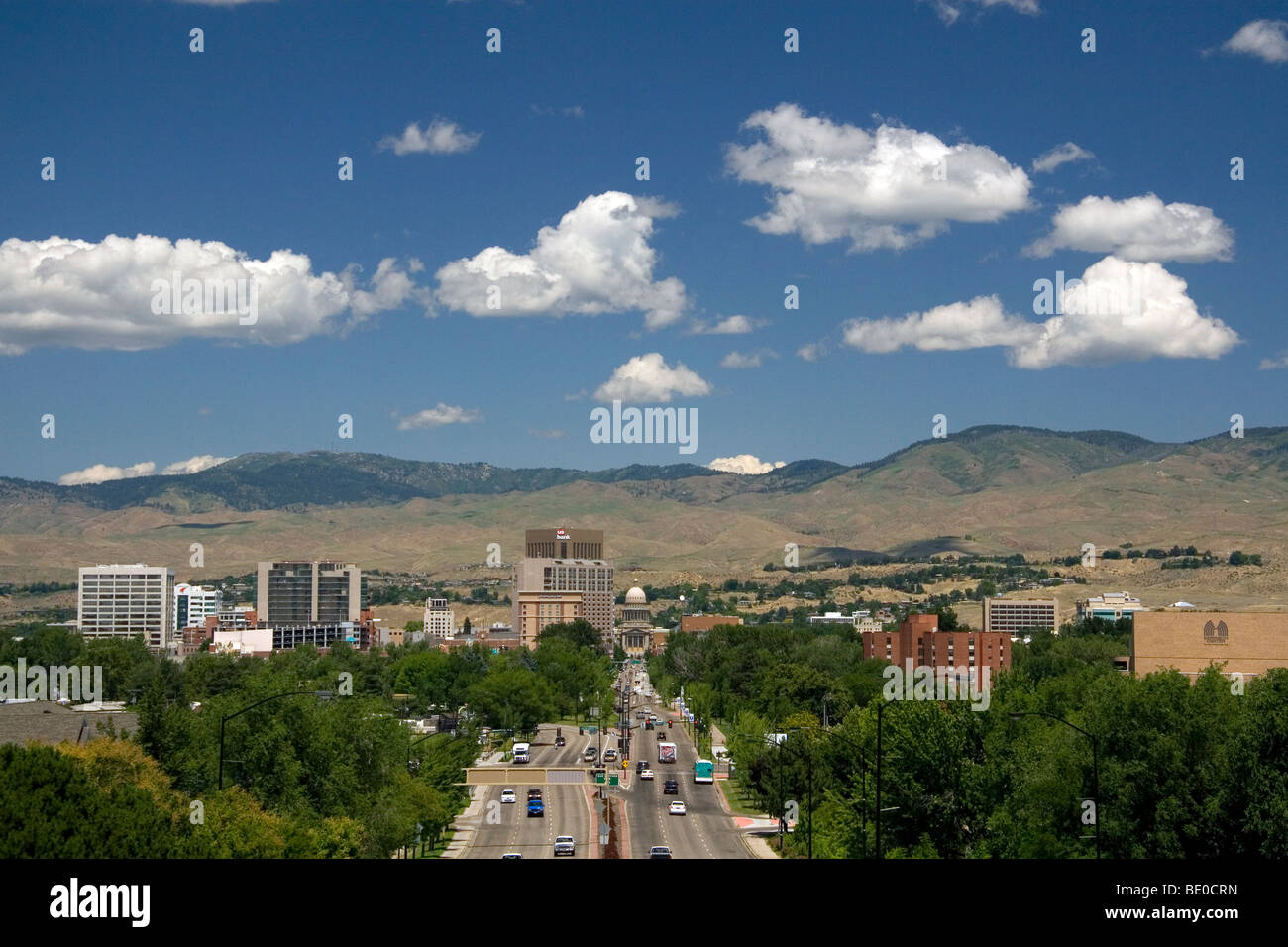 The state capital city of Boise, Idaho, USA. Stock Photo