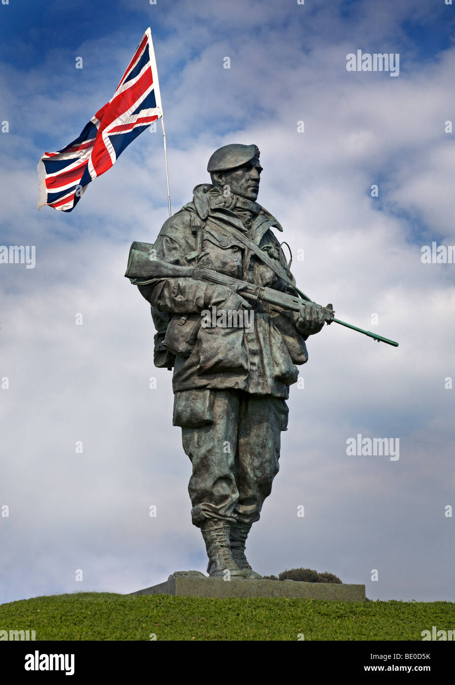 Falklands War Monument of Soldier, Southsea, Portsmouth, Hampshire, England Stock Photo
