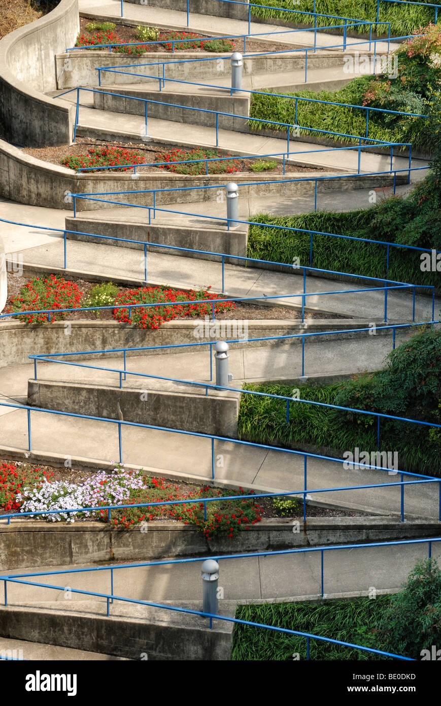 Sidewalk, Riverfront Park, Chattanooga Tennessee Stock Photo