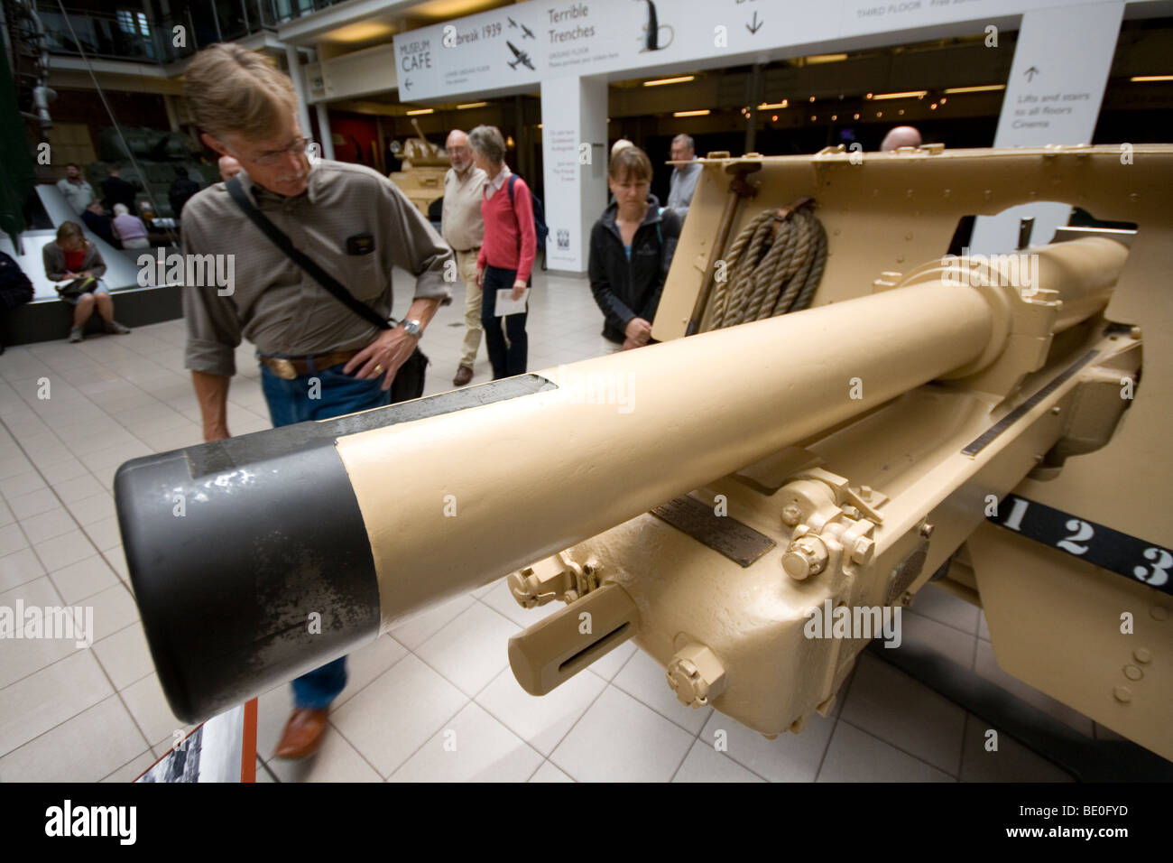 British 25 pounder artillery piece in desert camouflage in the Imperial