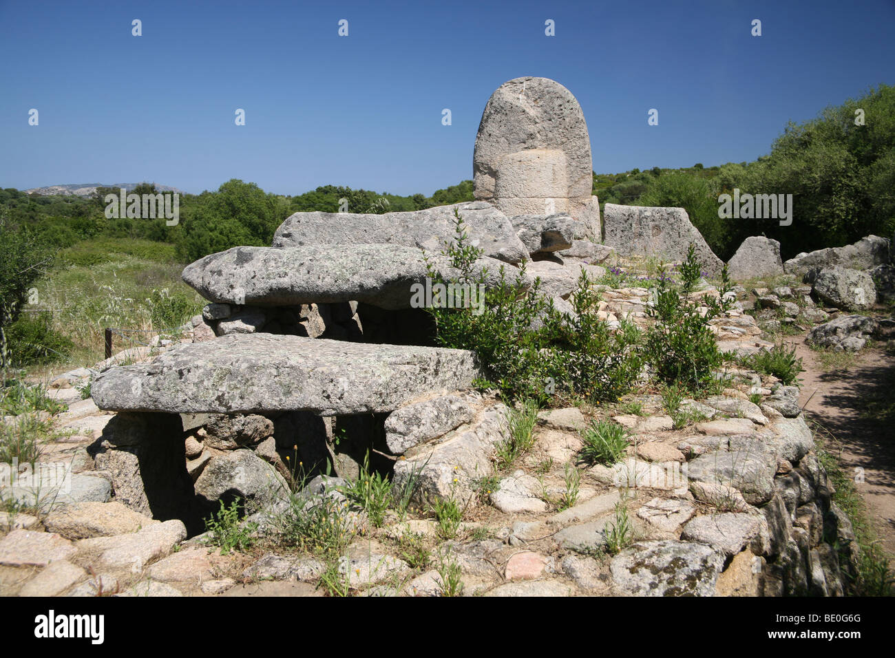 Coddu Vecchiu giants tomb, Sardinia, Italy Stock Photo Alamy