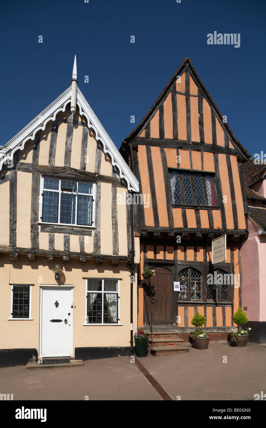 Great Britain England Lavenham Suffolk Crooked House Gallery Stock